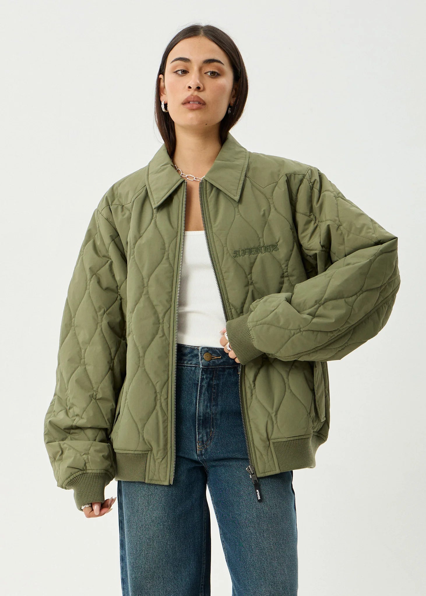AFENDS // Mellross Bomber Jacket MILITARY