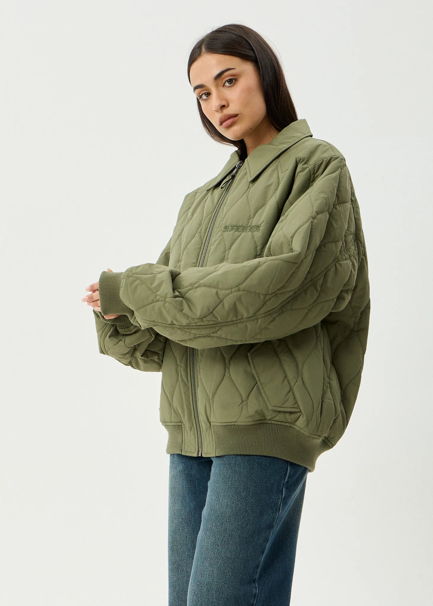 AFENDS // Mellross Bomber Jacket MILITARY