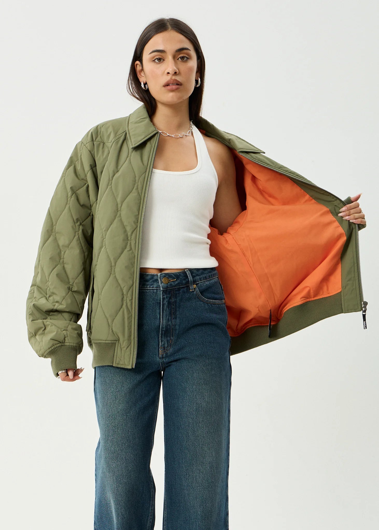 AFENDS // Mellross Bomber Jacket MILITARY