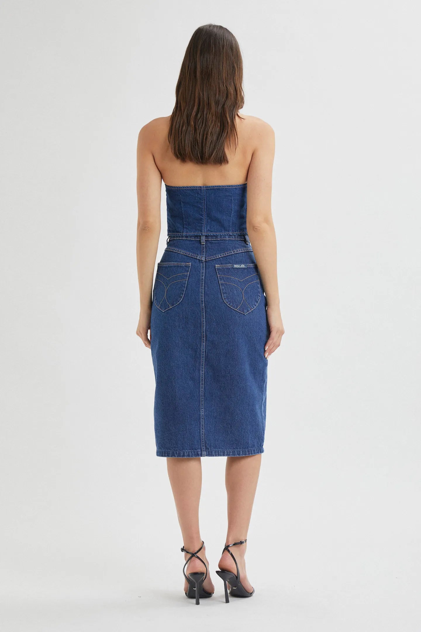 ROLLAS // Melrose Skirt ORGANIC VINTAGE BLUE