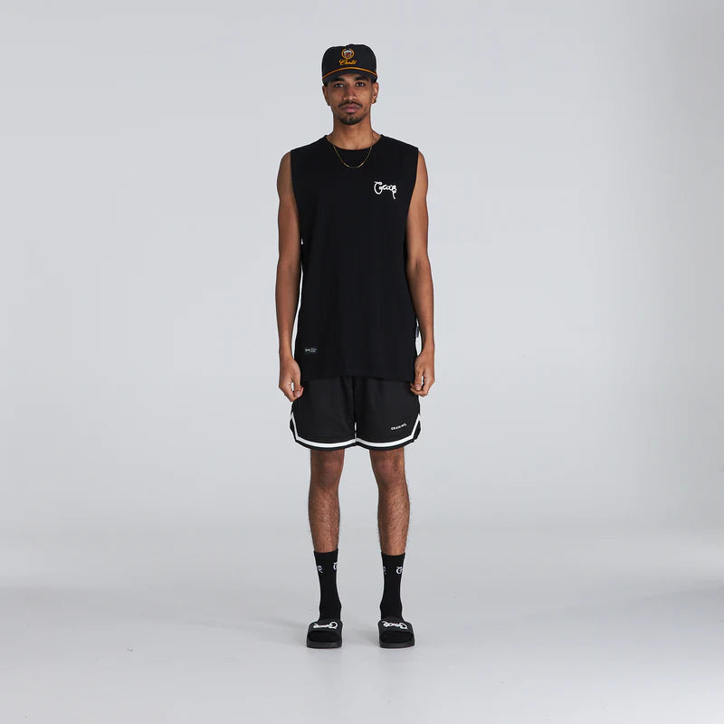 CRATE // Scripted Muscle Singlet BLACK