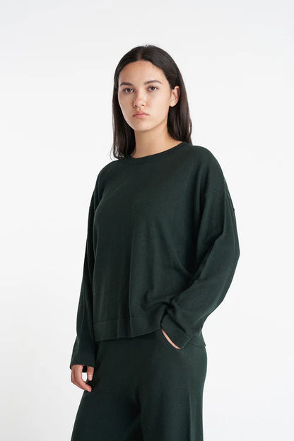 HUFFER // Merino Neve Crew FOREST