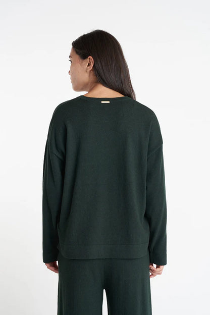 HUFFER // Merino Neve Crew FOREST