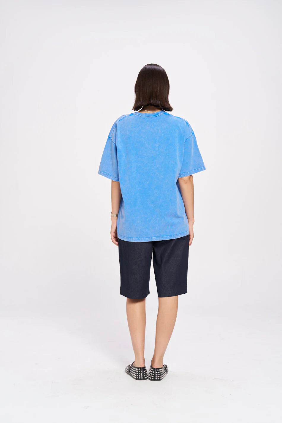 MAKU // Mermaid La Sirene Tee Oversized ACID WASH