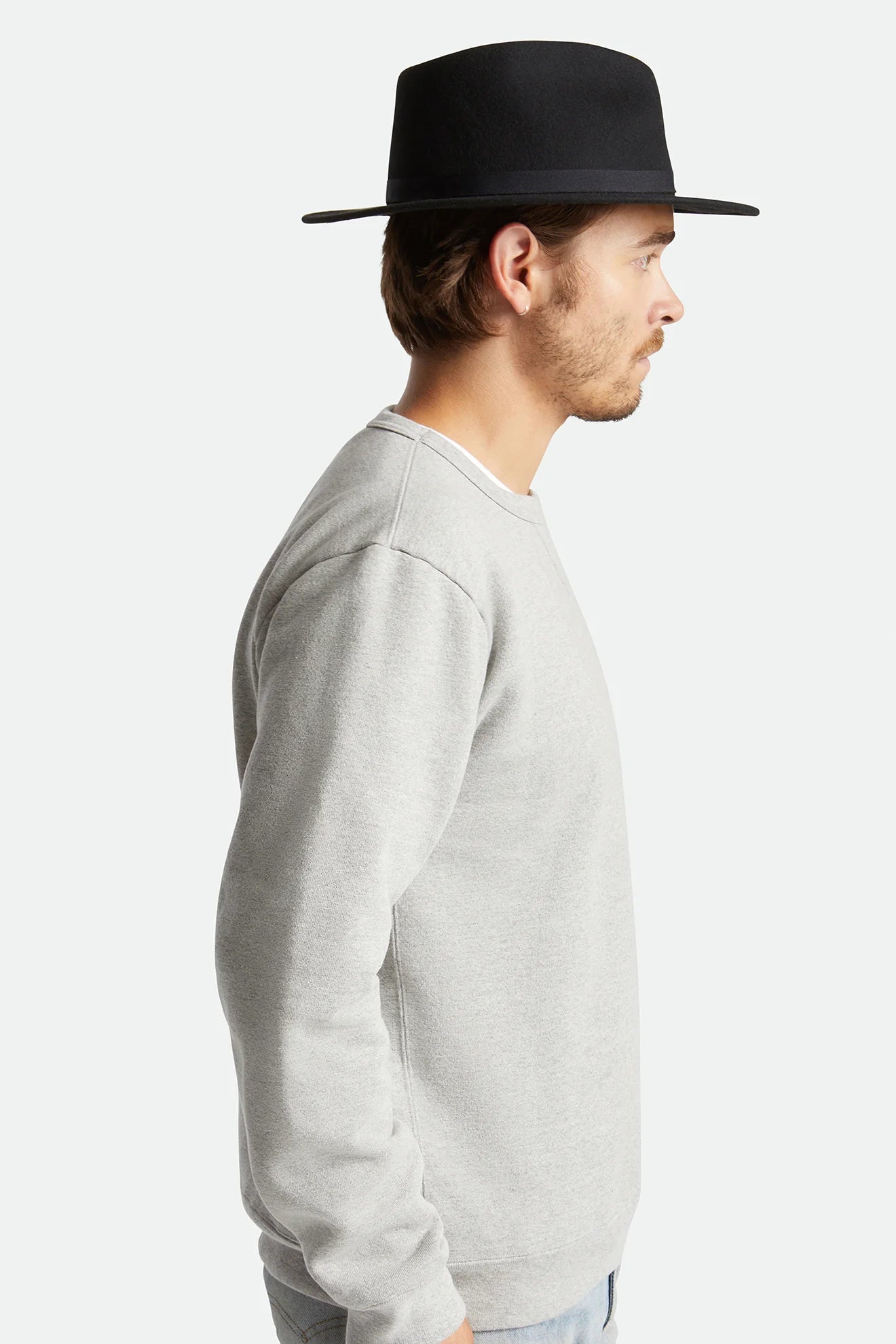 BRIXTON Messer Fedora BLACK BLACK himdother .nz