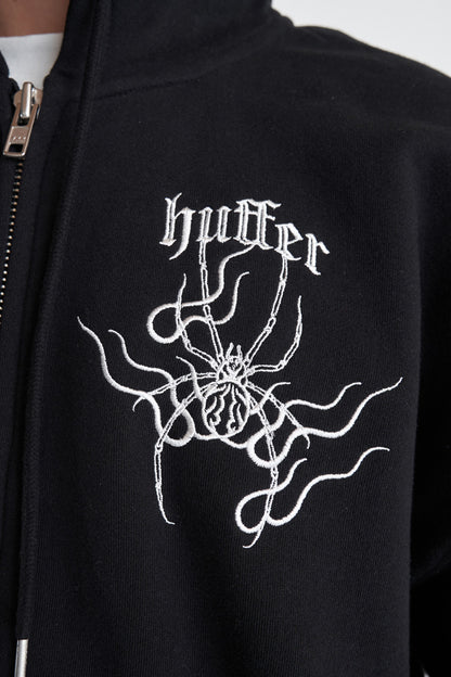 HUFFER // Block Zip Hood SACRAMENT BLACK