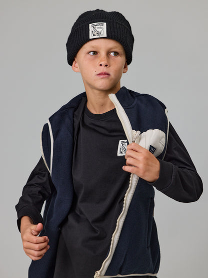JAF KIDS // Mini Quality LS Tee BLACK