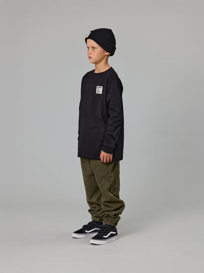 JAF KIDS // Mini Quality LS Tee BLACK