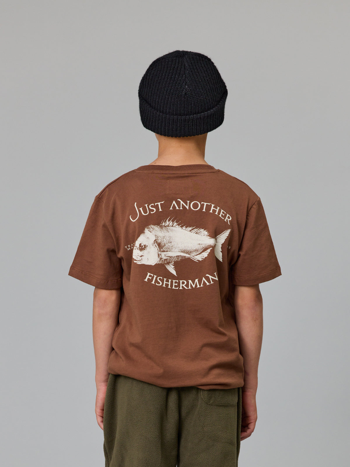 JAF KIDS // Mini Snapper Tee BROWN