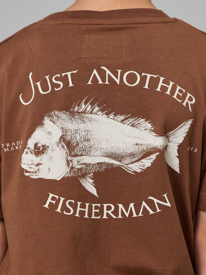JAF KIDS // Mini Snapper Tee BROWN