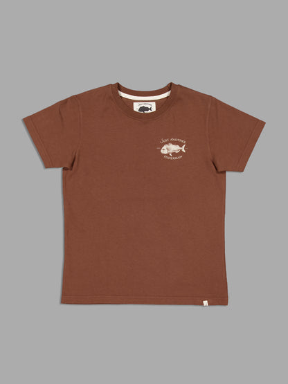 JAF KIDS // Mini Snapper Tee BROWN