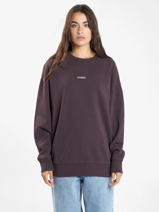 THRILLS // Minimal Slouch Crew DEEP PLUM