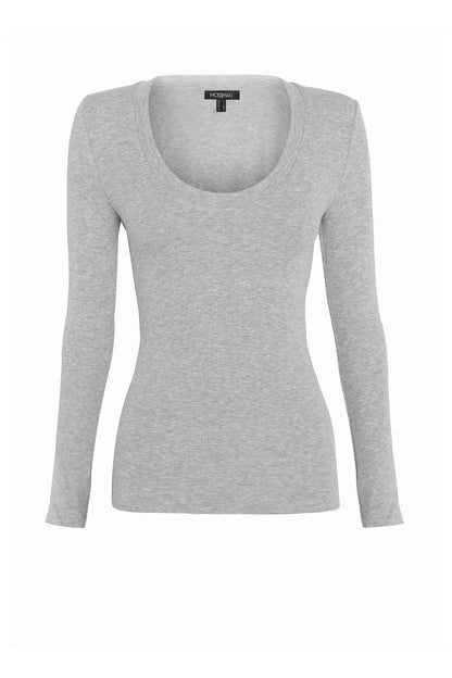 MOSSMAN // Lincoln Top GREY MARLE