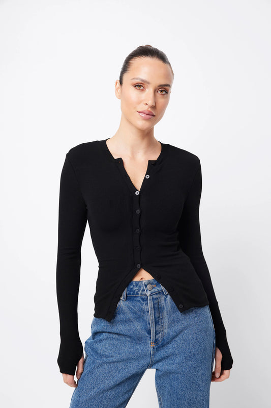 MOSSMAN // Lyon Cardigan BLACK
