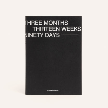 MADE OF TOMORROW // Three Monthly Planner EBONY