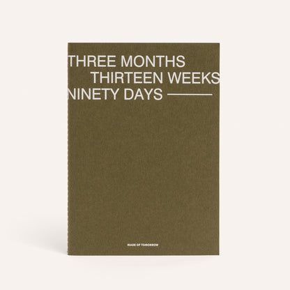 MADE OF TOMORROW // Three Monthly Planner KHAKI