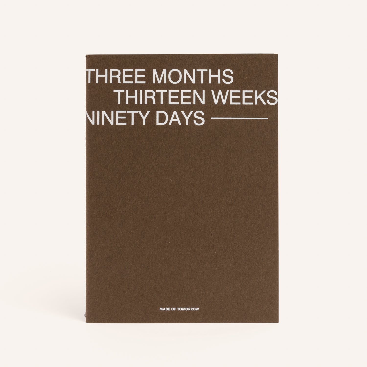 MADE OF TOMORROW // Three Monthly Planner UMBER
