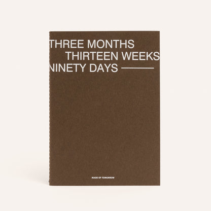 MADE OF TOMORROW // Three Monthly Planner UMBER