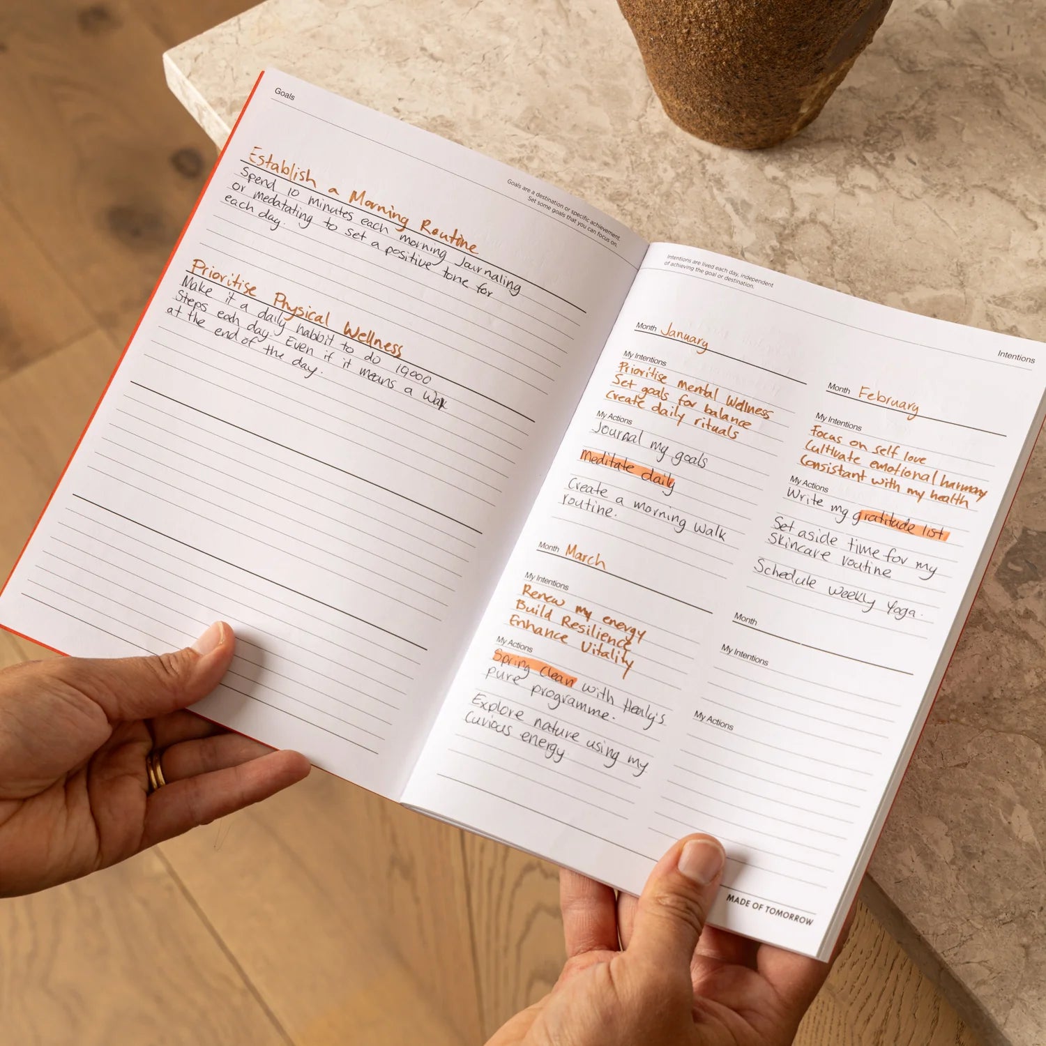 MADE OF TOMORROW // Three Monthly Planner UMBER