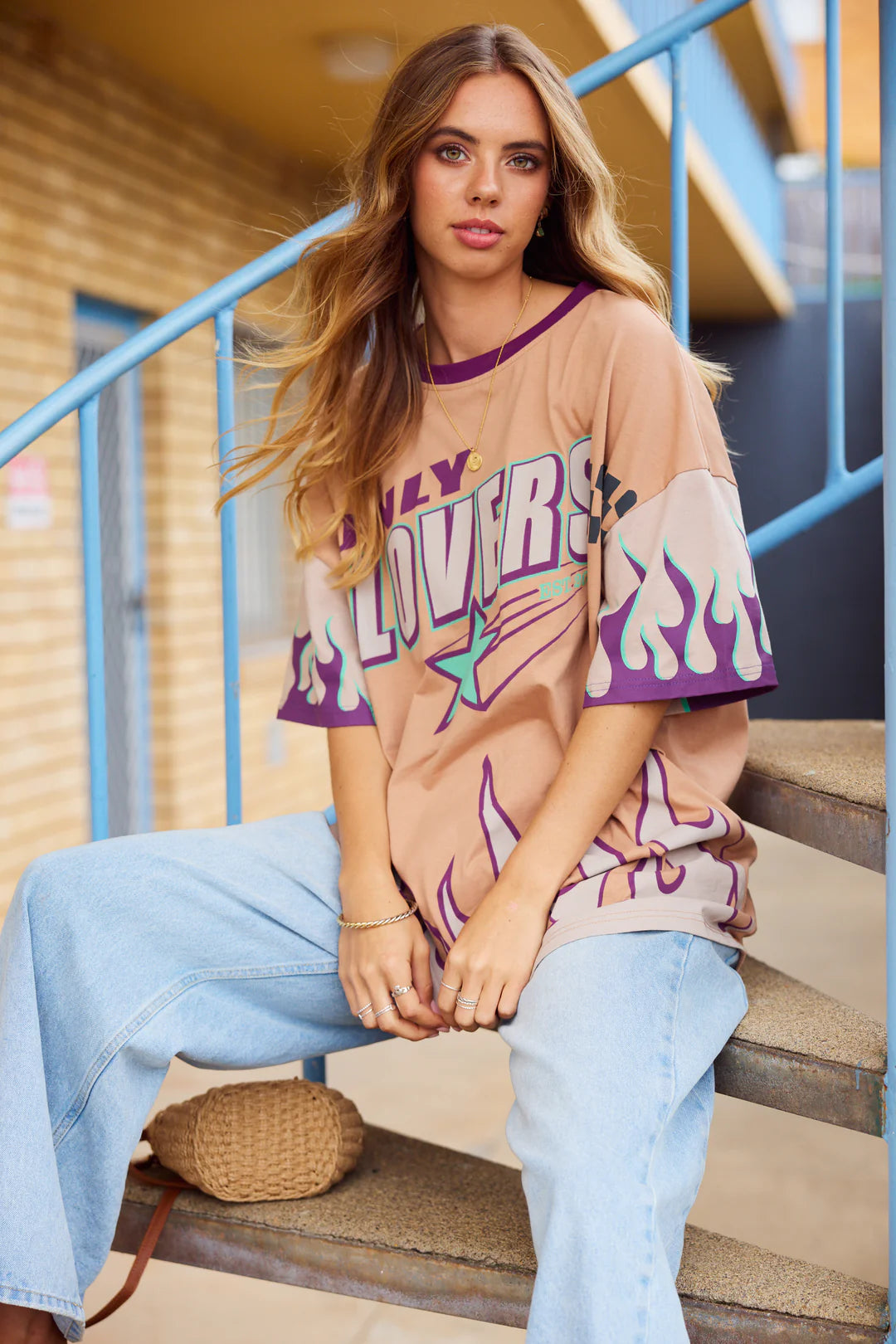 ONLY LOVERS LEFT // Moto Tee MOCHA