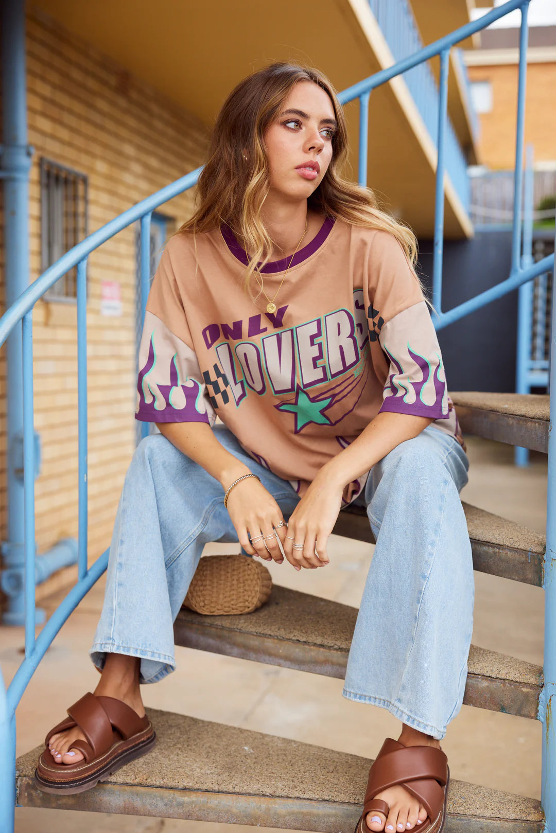 ONLY LOVERS LEFT // Moto Tee MOCHA