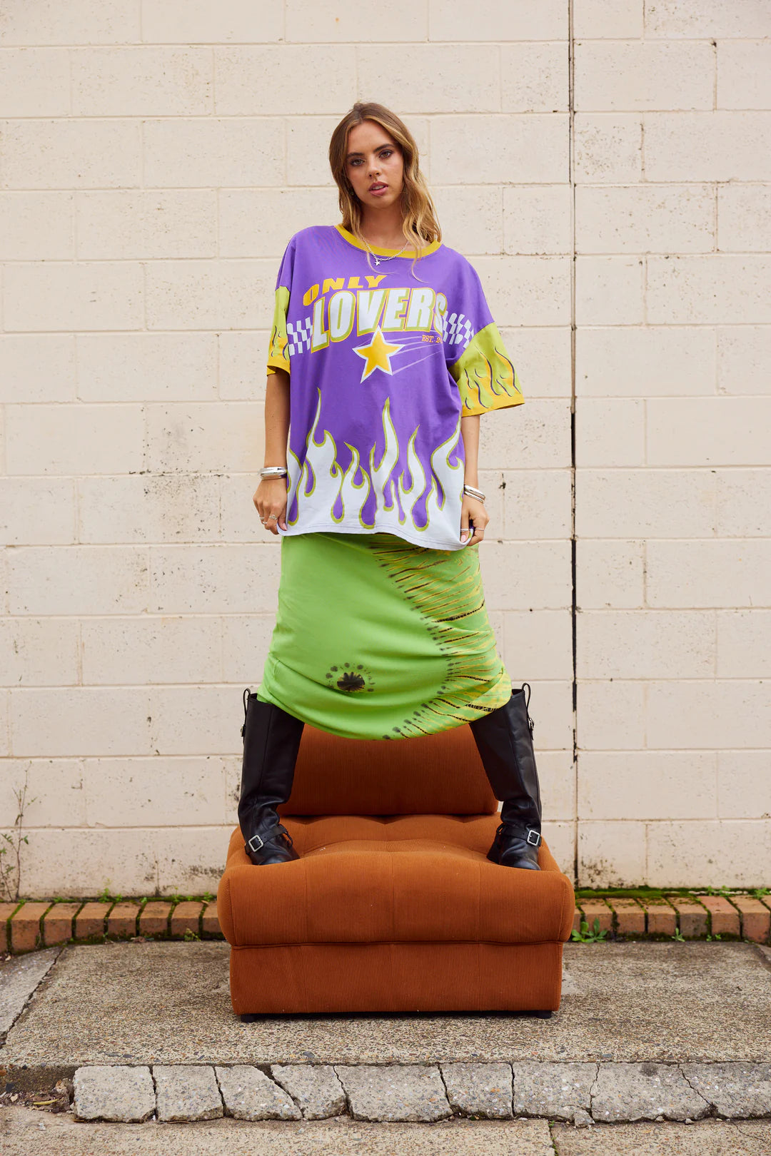 ONLY LOVERS LEFT // Moto Tee VIOLET