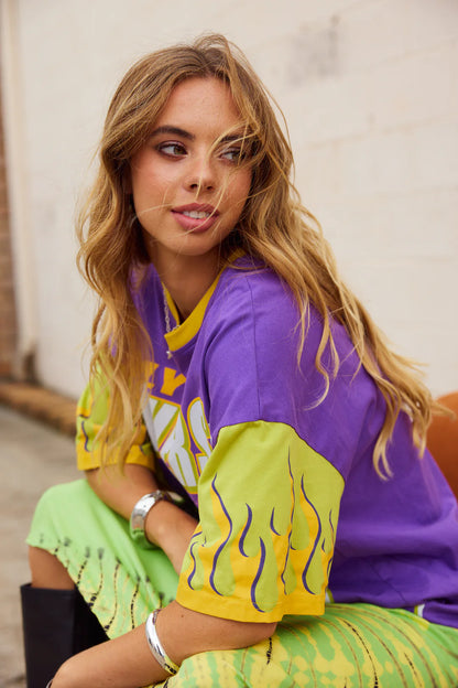 ONLY LOVERS LEFT // Moto Tee VIOLET