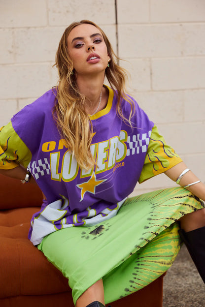 ONLY LOVERS LEFT // Moto Tee VIOLET