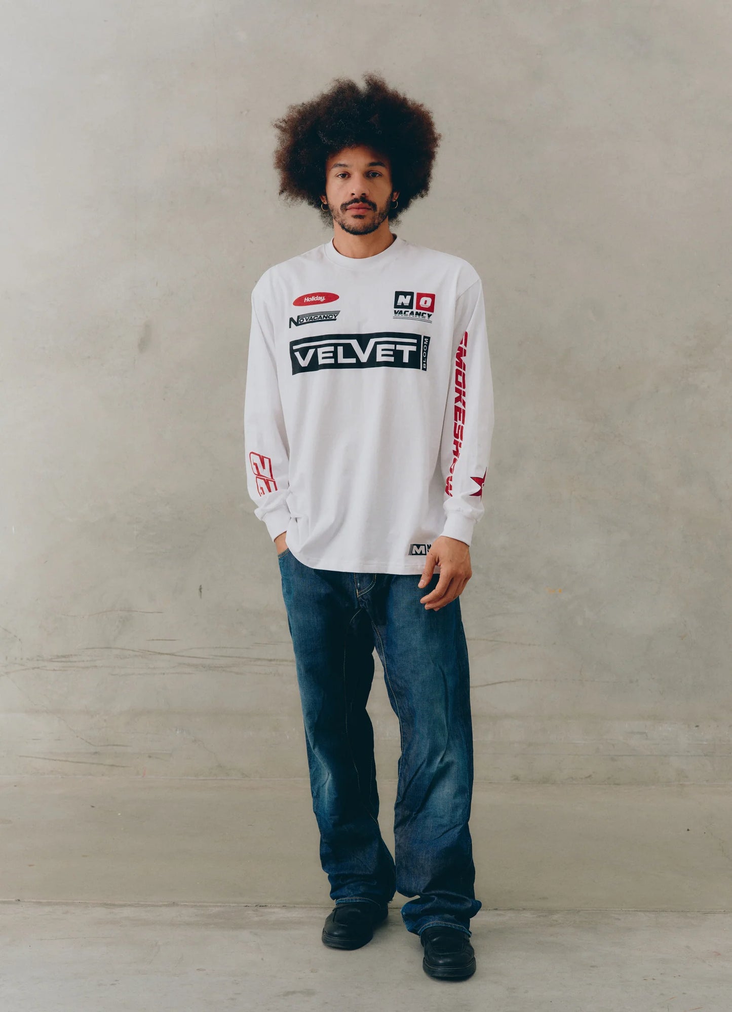 SSAINT // Icon Moto Tee WHITE