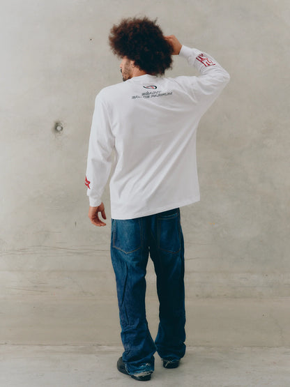 SSAINT // Icon Moto Tee WHITE