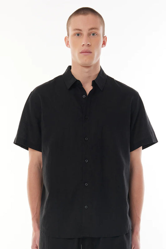 HUFFER // Lin-In Shirt BLACK