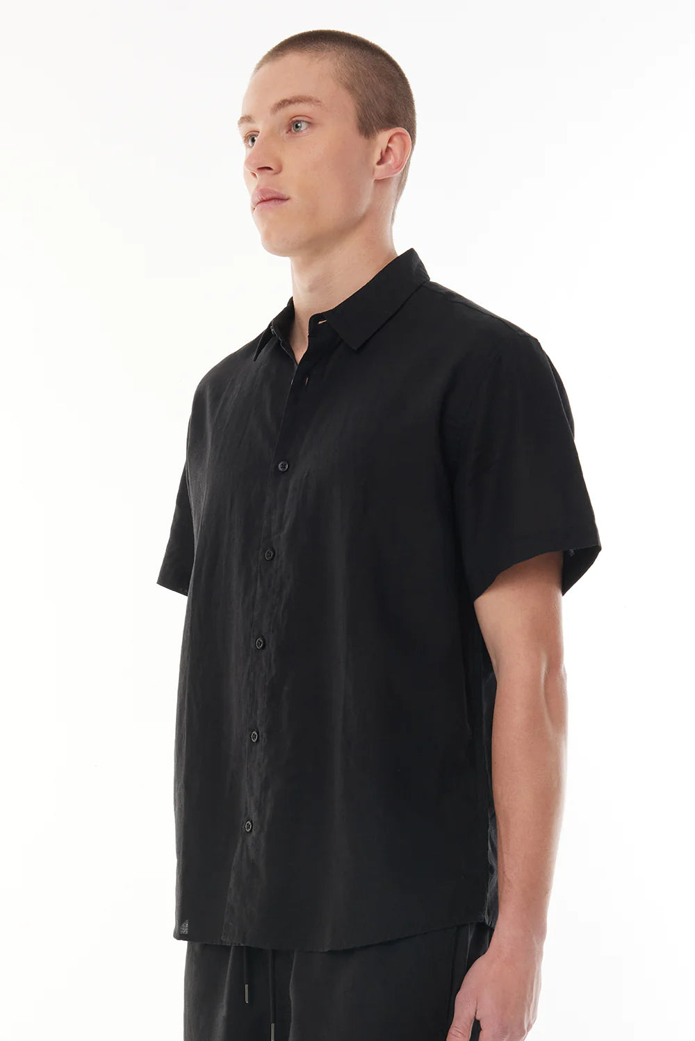 HUFFER // Lin-In Shirt BLACK