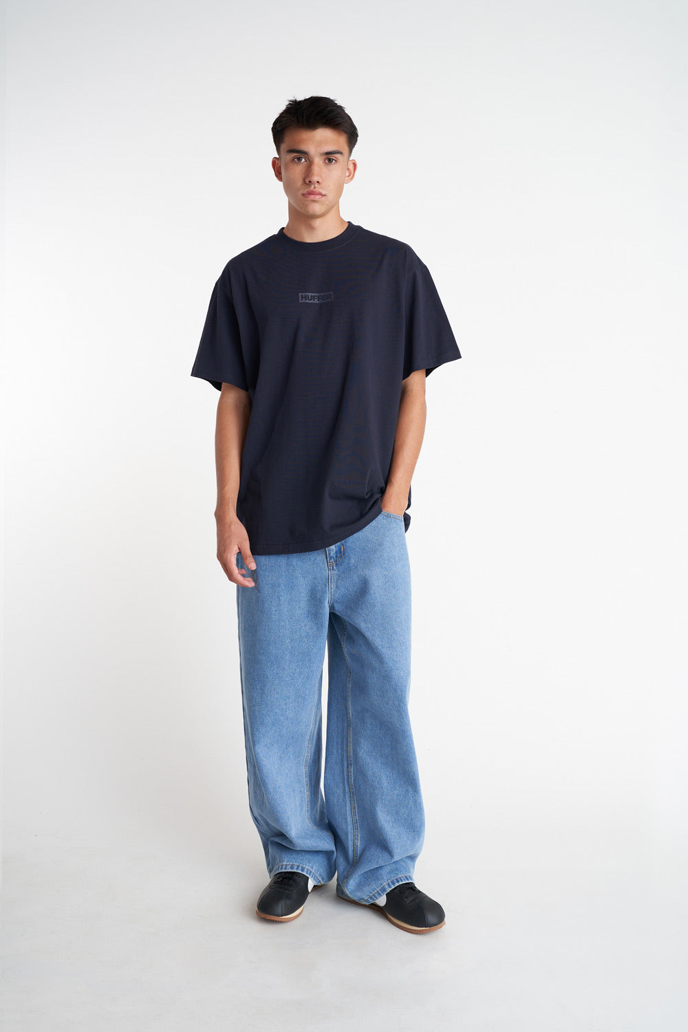HUFFER // Sup Tee 190 CUBED NAVY