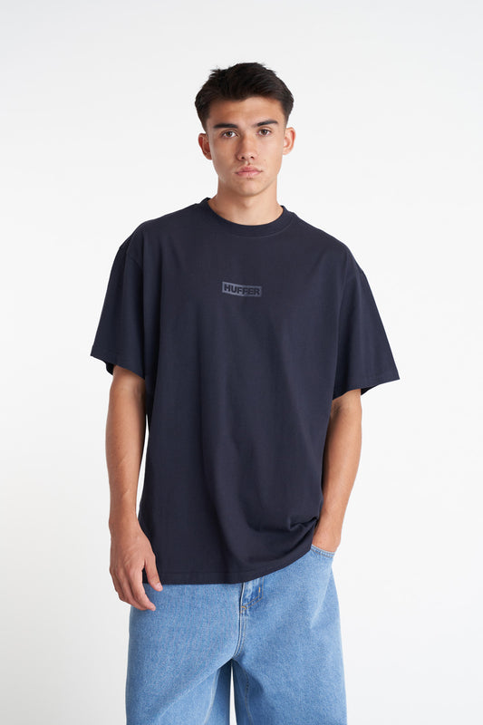 HUFFER // Sup Tee 190 CUBED NAVY