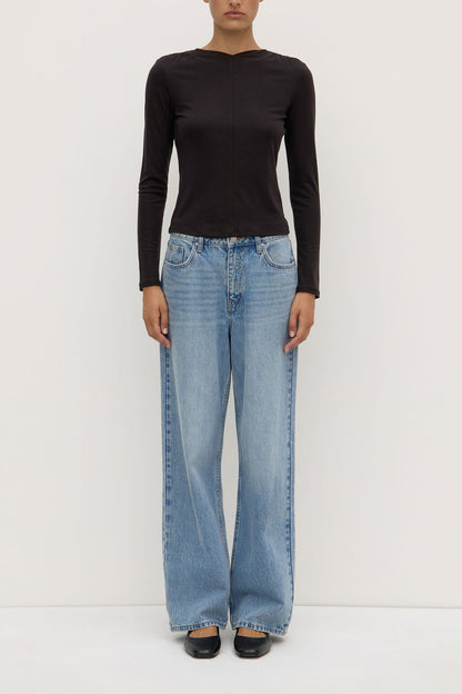 ASSEMBLY LABEL // Margot Jersey LS Top BLACK