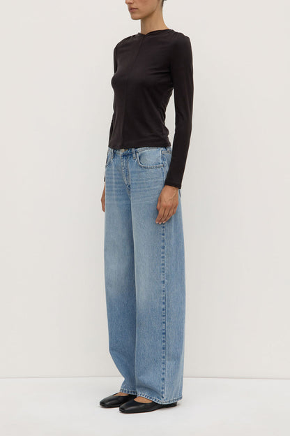 ASSEMBLY LABEL // Margot Jersey LS Top BLACK