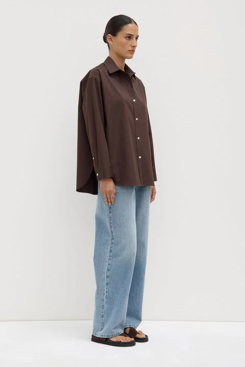 ASSEMBLY LABEL // Marigold Poplin LS Shirt GANACHE
