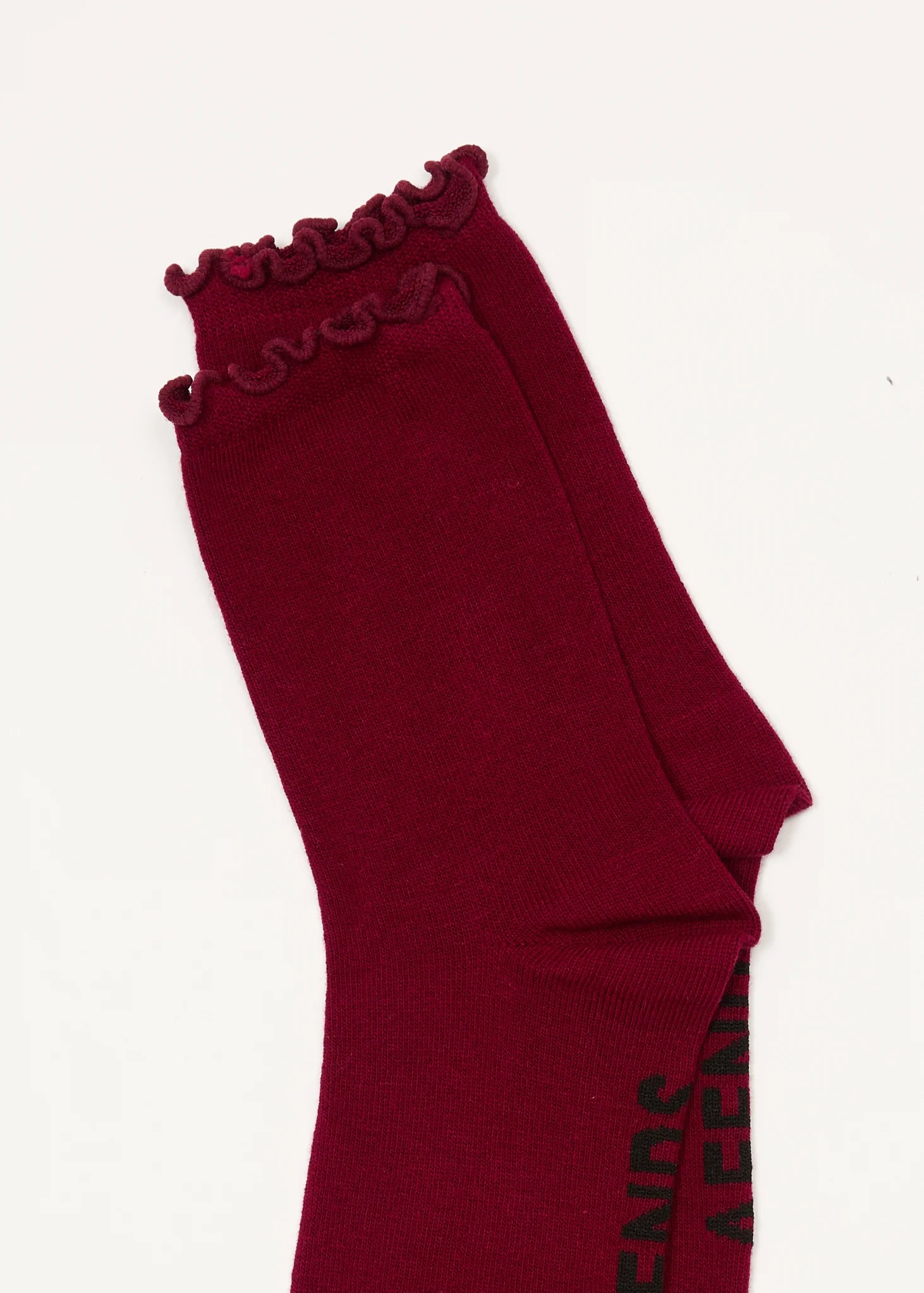 AFENDS // Marin 2 Pack Socks BURGUNDY