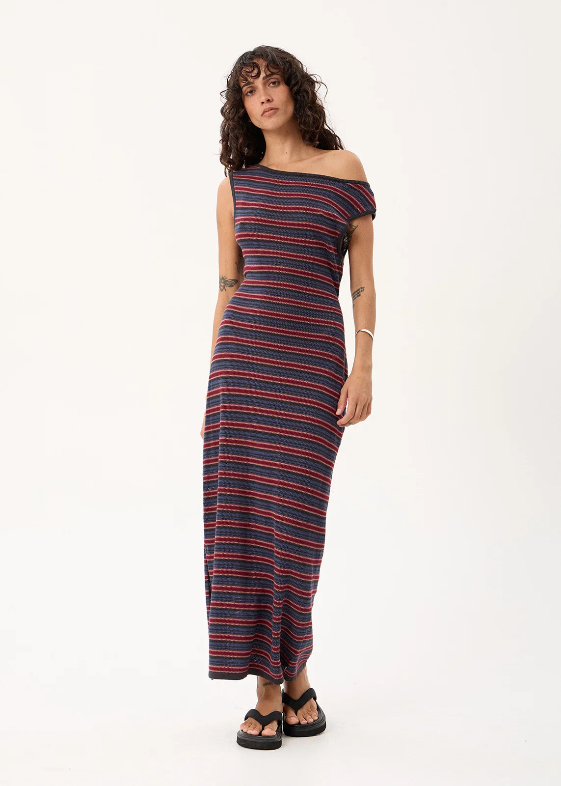 Martina Knit Maxi Dress CLUB STRIPE