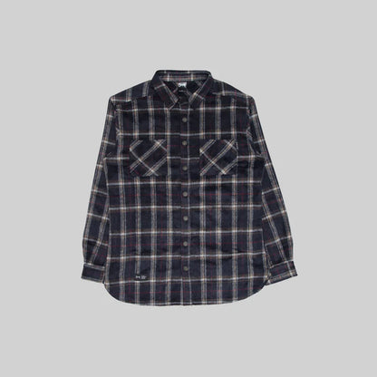 CRATE // Mason Flannel Shirt BLACK/NAVY/WHITE