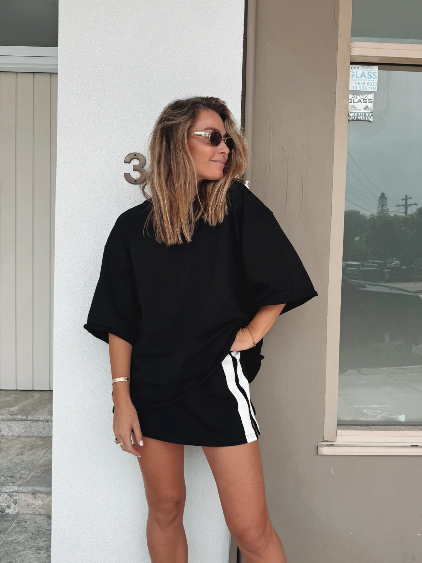 LUNA LANE // Mason Tee BLACK