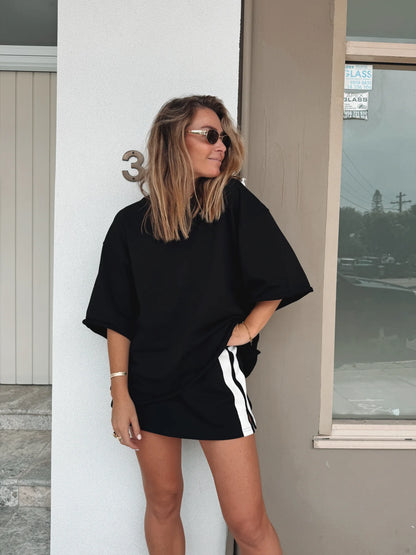 LUNA LANE // Mason Tee BLACK