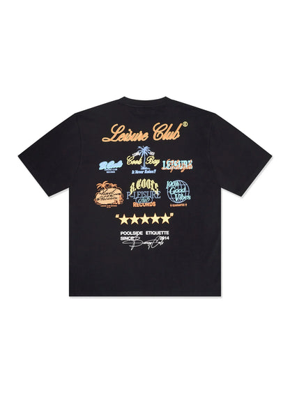 BARNEY COOLS // Medley Tee BLACK