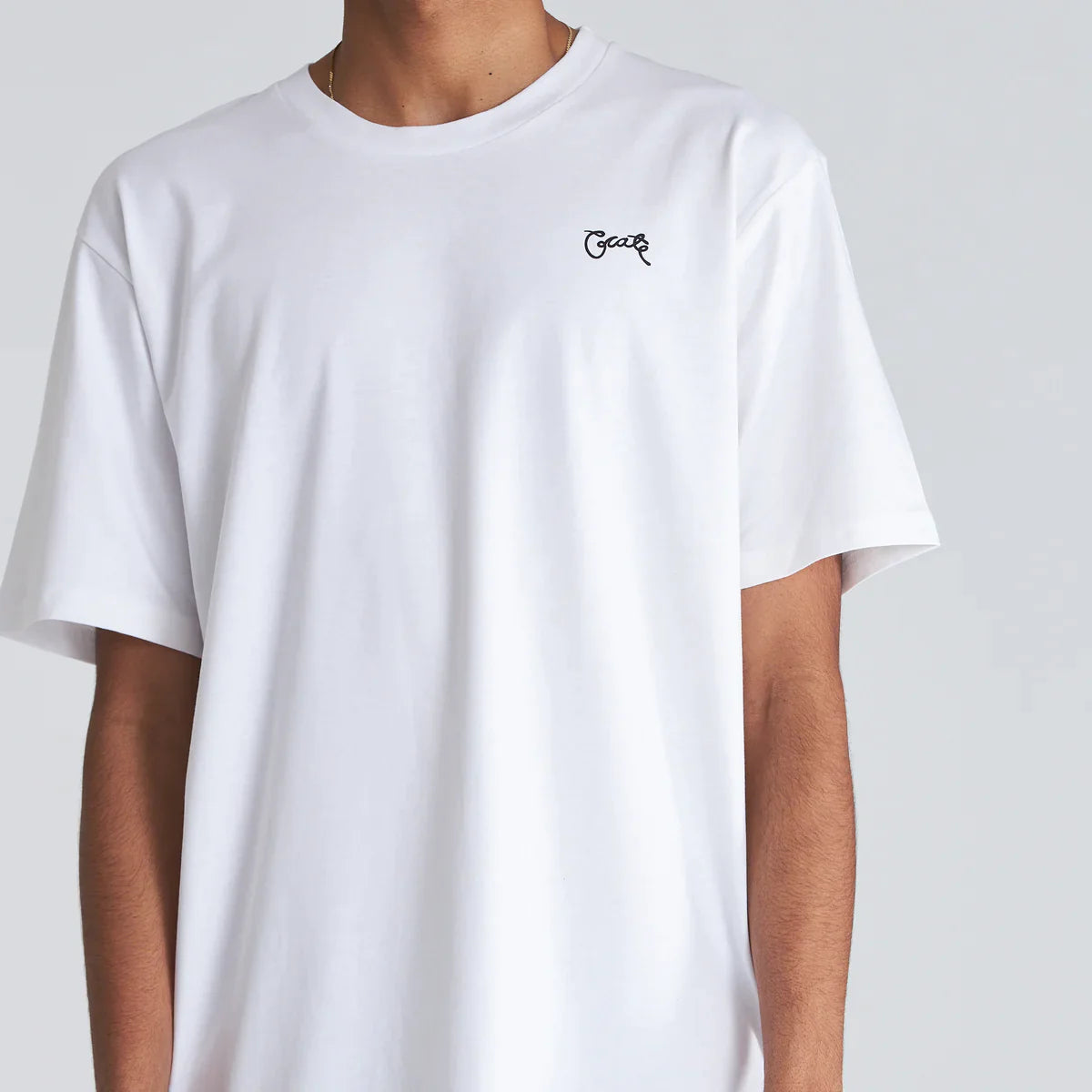 CRATE // Scripted Stamp T-Shirt WHITE