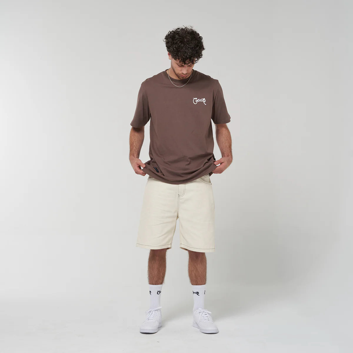 CRATE // Scripted Box Fit Tee CHIA