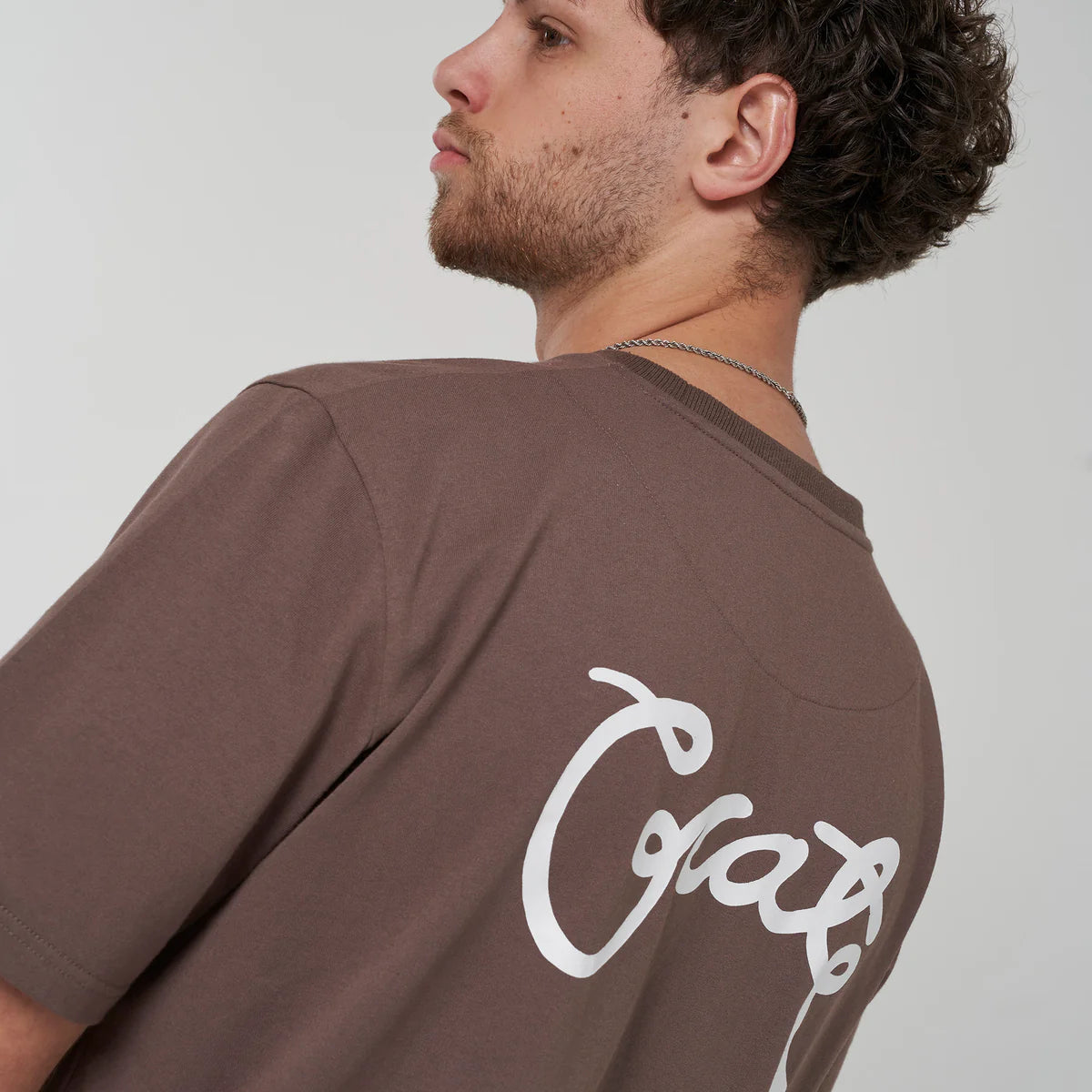 CRATE // Scripted Box Fit Tee CHIA