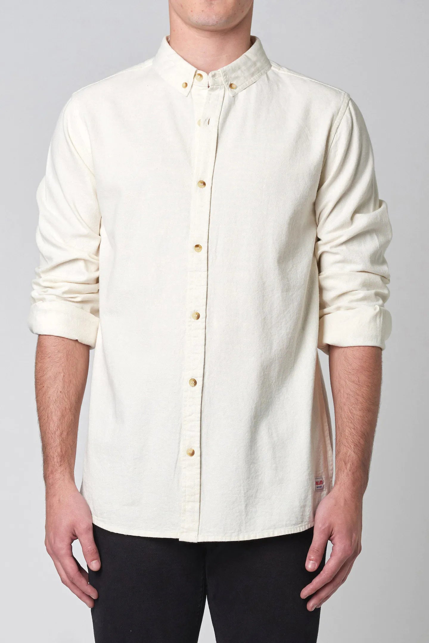 ROLLAS // Men At Work OXFORD Shirt WHITE