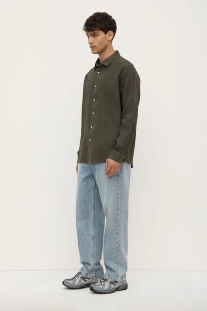 ASSEMBLY LABEL // Everyday Mens Linen Shirt SORREL