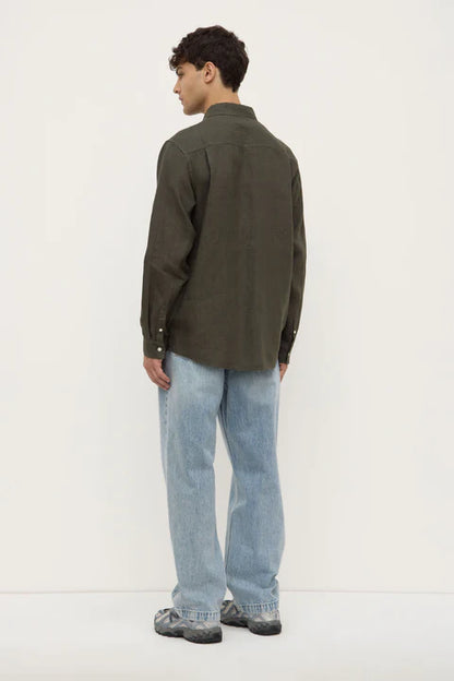 ASSEMBLY LABEL // Everyday Mens Linen Shirt SORREL