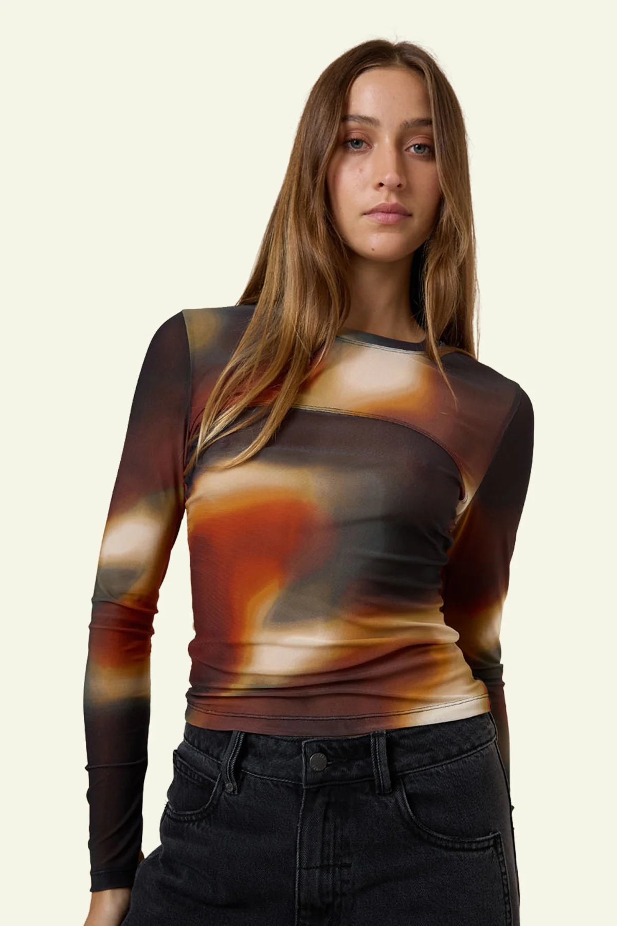 THRILLS // Metamorphic Daze Mesh Top BLACK